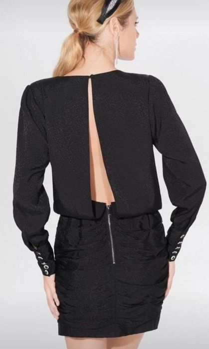 Nowa sukienka mała czarna drapowana sylwester andrzejki xs s mohito