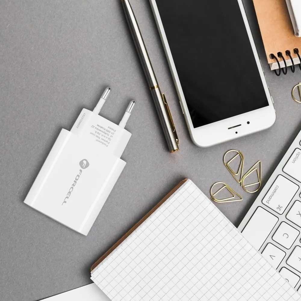 Ładowarka Forcell USB 3.1 typ C uniwersalna 3A 25W funkcja PD i QC 4.0