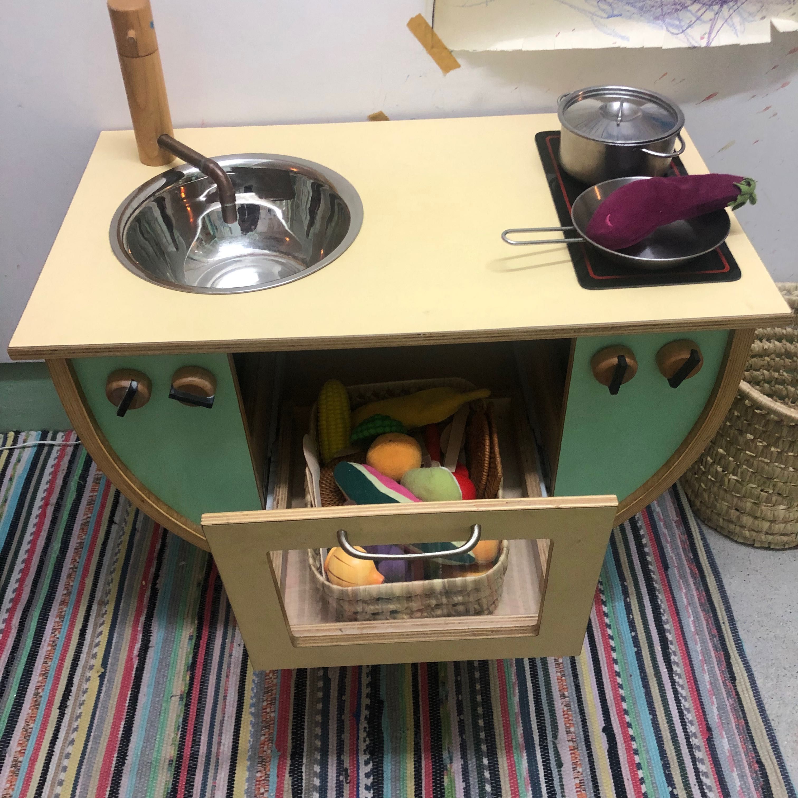 Imaginário cozinha madeira wooden play kitchen