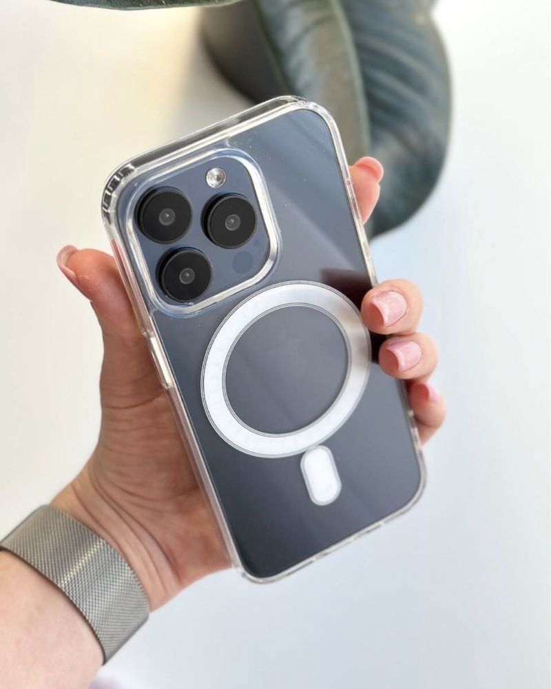 Прозорий чехол айфон 12 про макс Магсейф та інші моделі iphone MagSafe