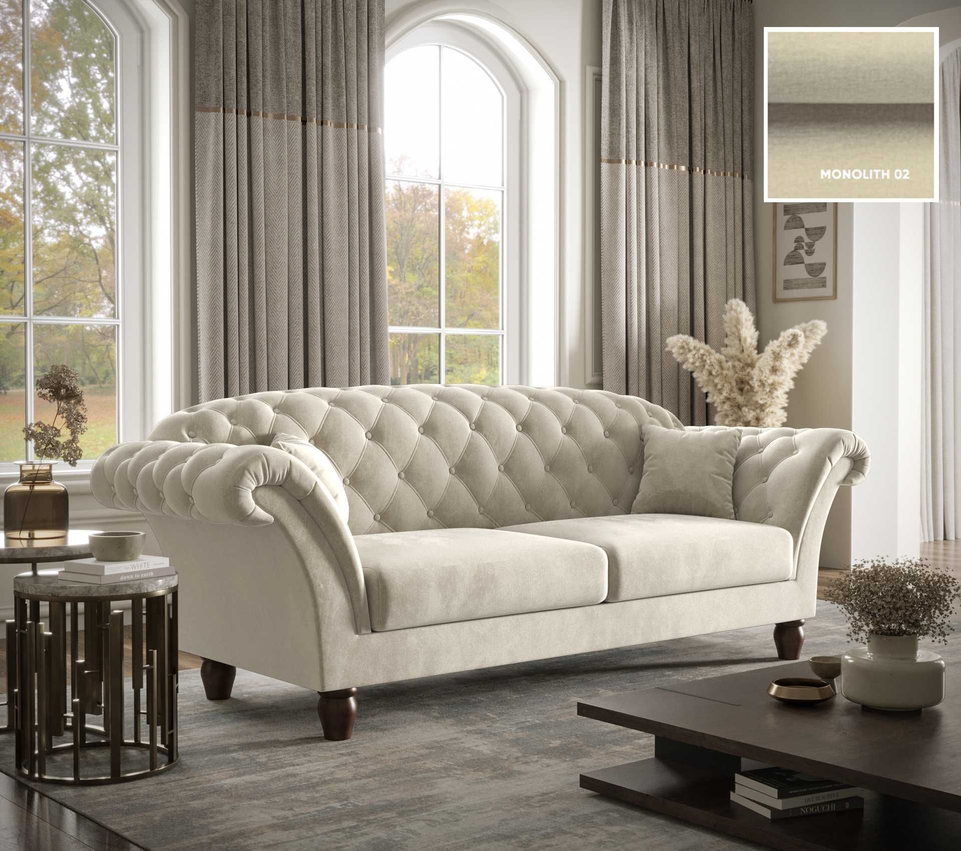 Sofa Royal Chesterfield Elegancka Glamour VeroLux