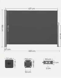 Markiza boczna 160 x 450 cm ( wys x dł )