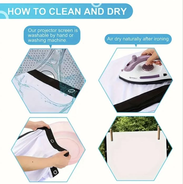 Экран полотно для проэктора 100 дюймов/ 60 дюймов