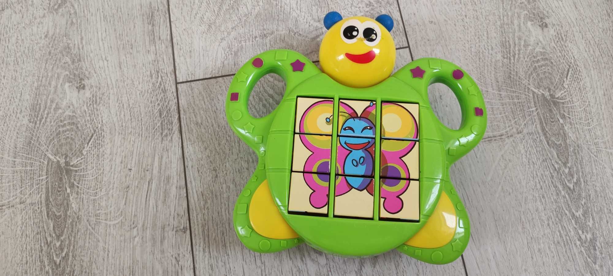 DUMEL motylek układanka 3w1 interaktywna dźwięki puzzle klocki