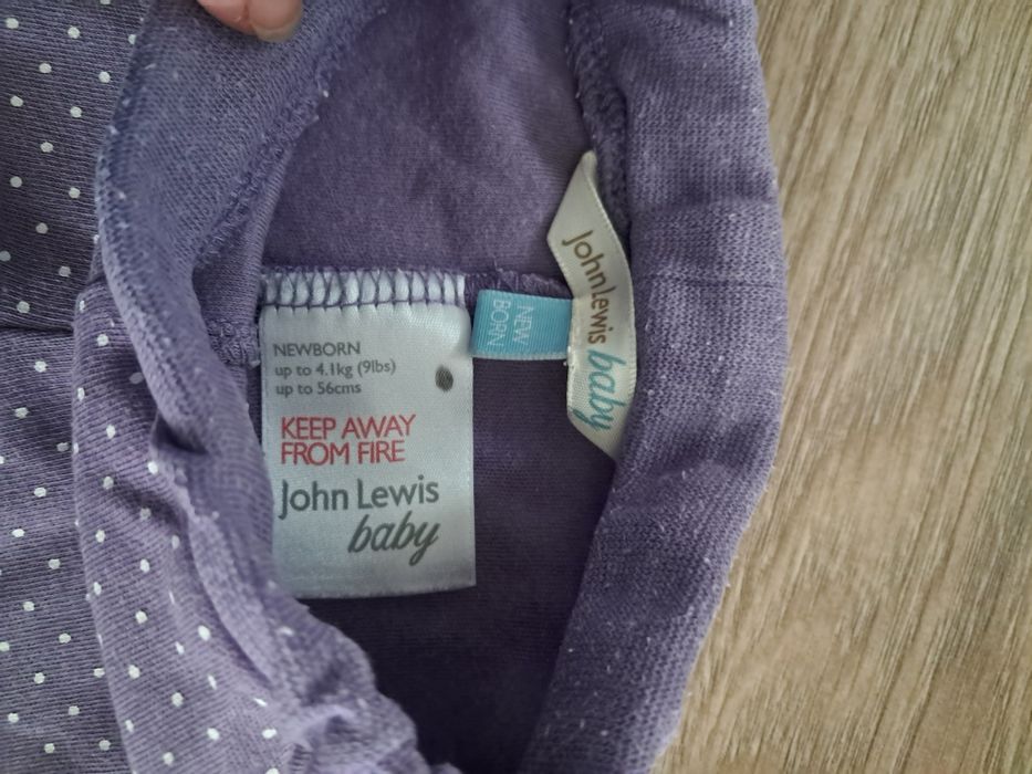 Legginsy John Lewis Baby 56 2 pary dla dziewczynki. Super legginsy sdl