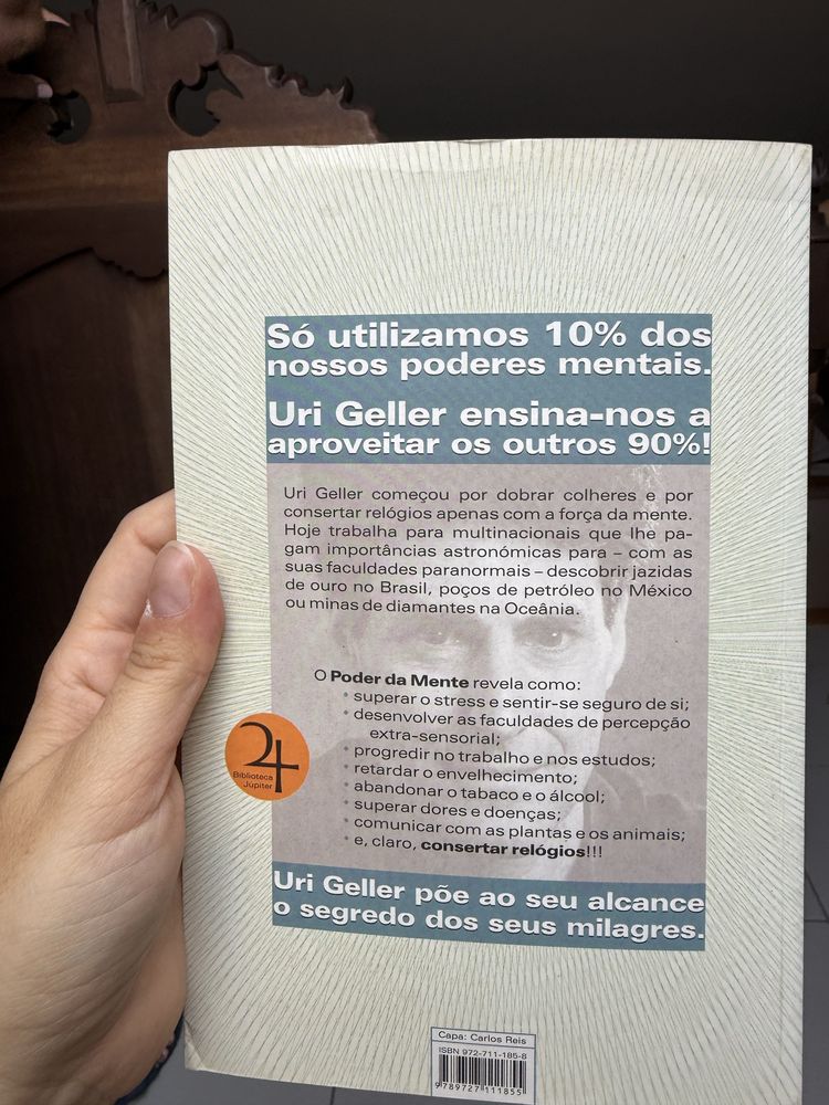 Livro o Poder da Mente Uri Geller