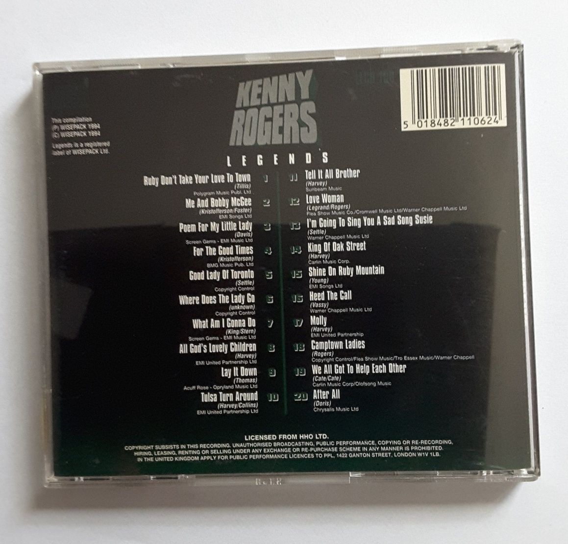 Legends - Kenny Rogers  * CD