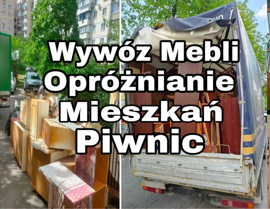 Wywóz mebli, Opróżnianie mieszkań/piwnic Warszawa, Tanio i szybko!