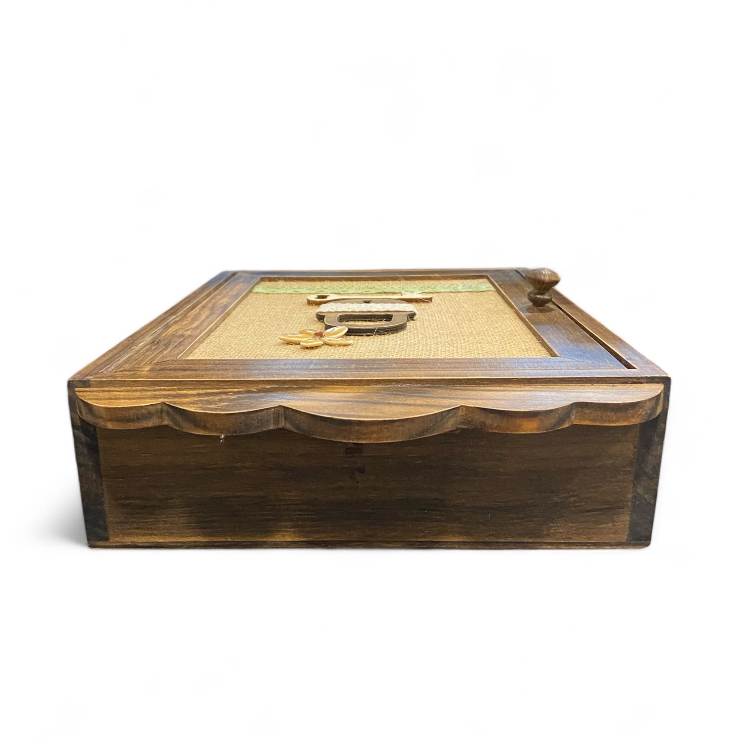 Chaveiro Artesanal Vintage com Porta