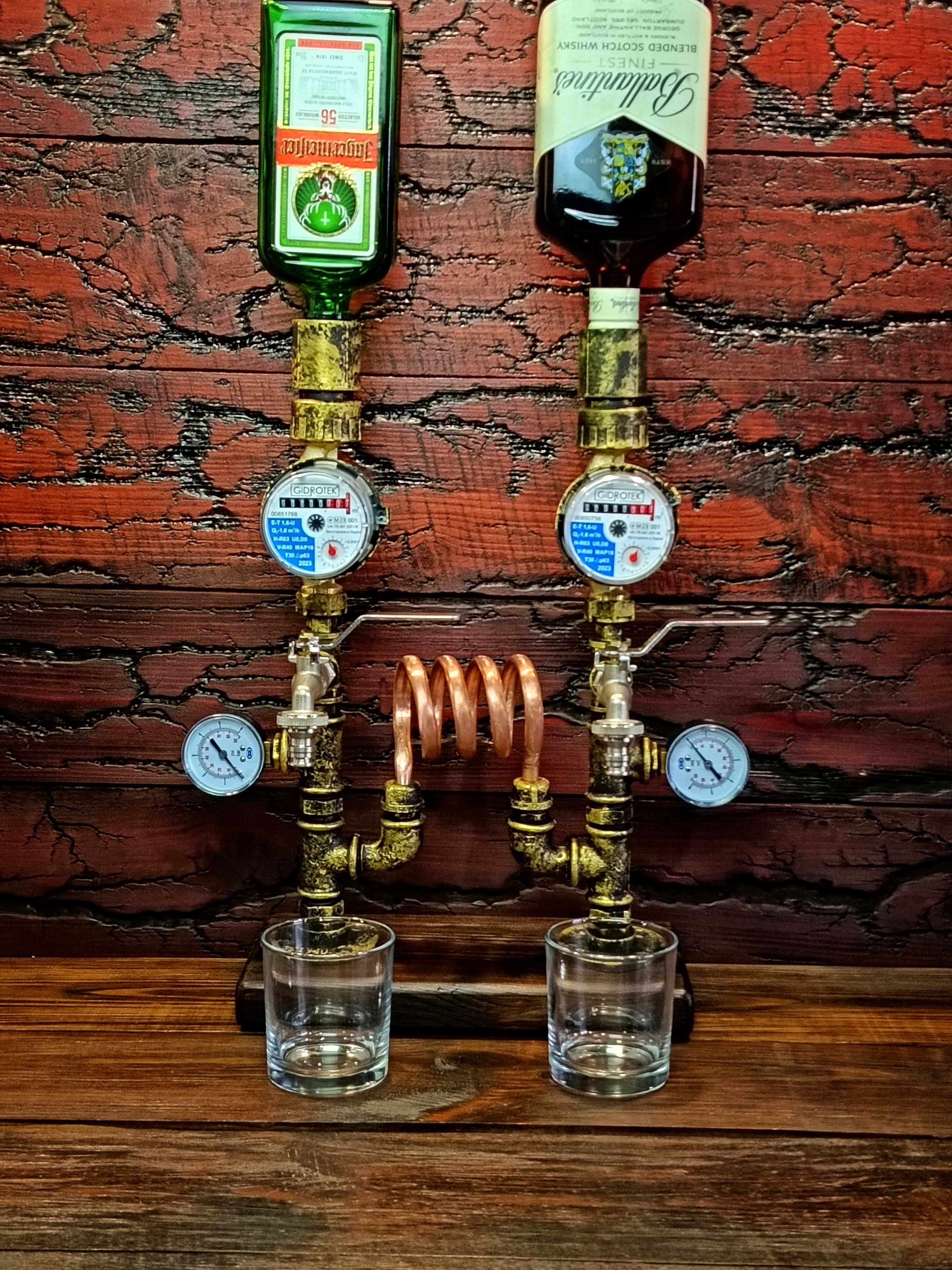 Stojak pod alkohol, nalewak dozownik do alkoholu "Loft-3" na prezent