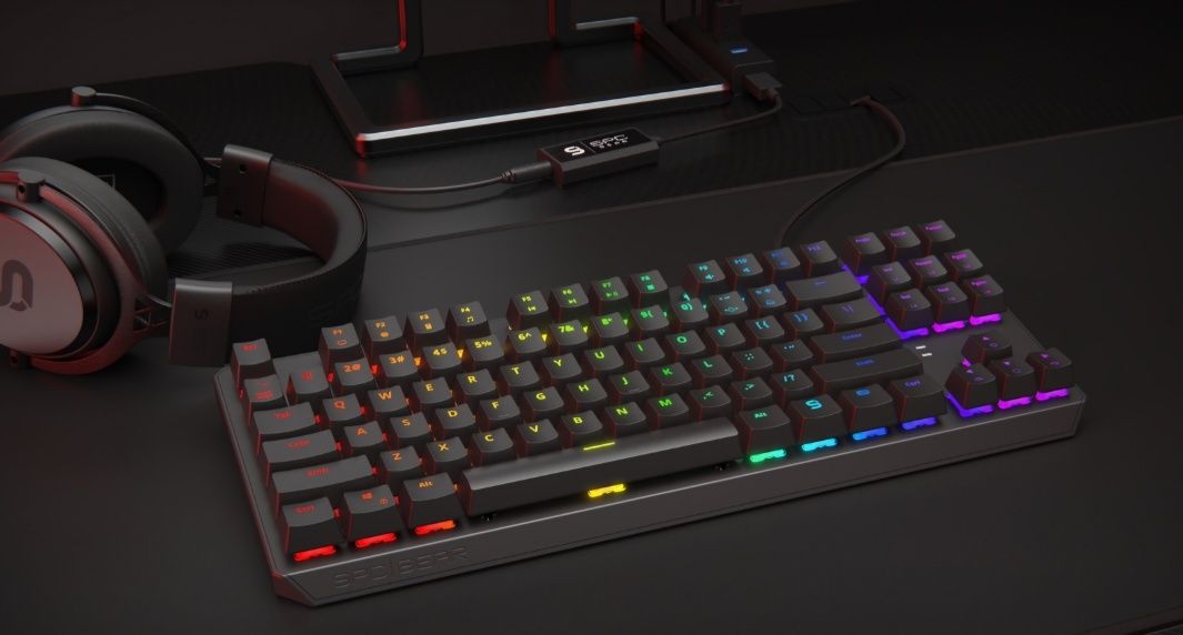 Mechanik dla gracza! SPC Gear GK630K • Kailh Blue • RGB • BDB stan •