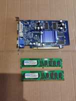 Części do Retro PC DDR2 4 GB plus grafika