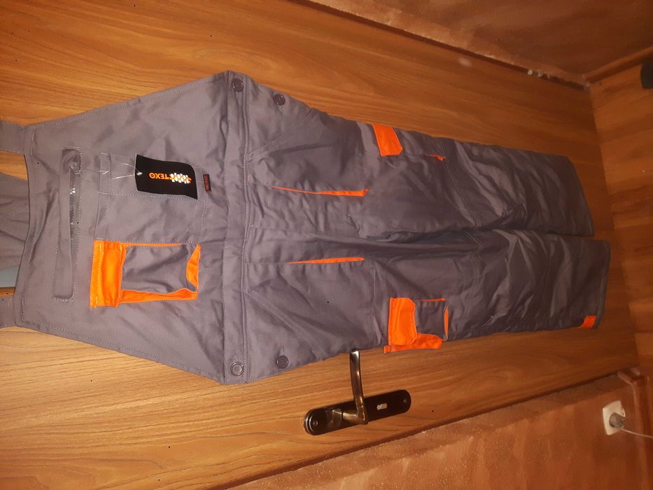 Okazja Spodnie robocze texo lined bib&brace ocieplone