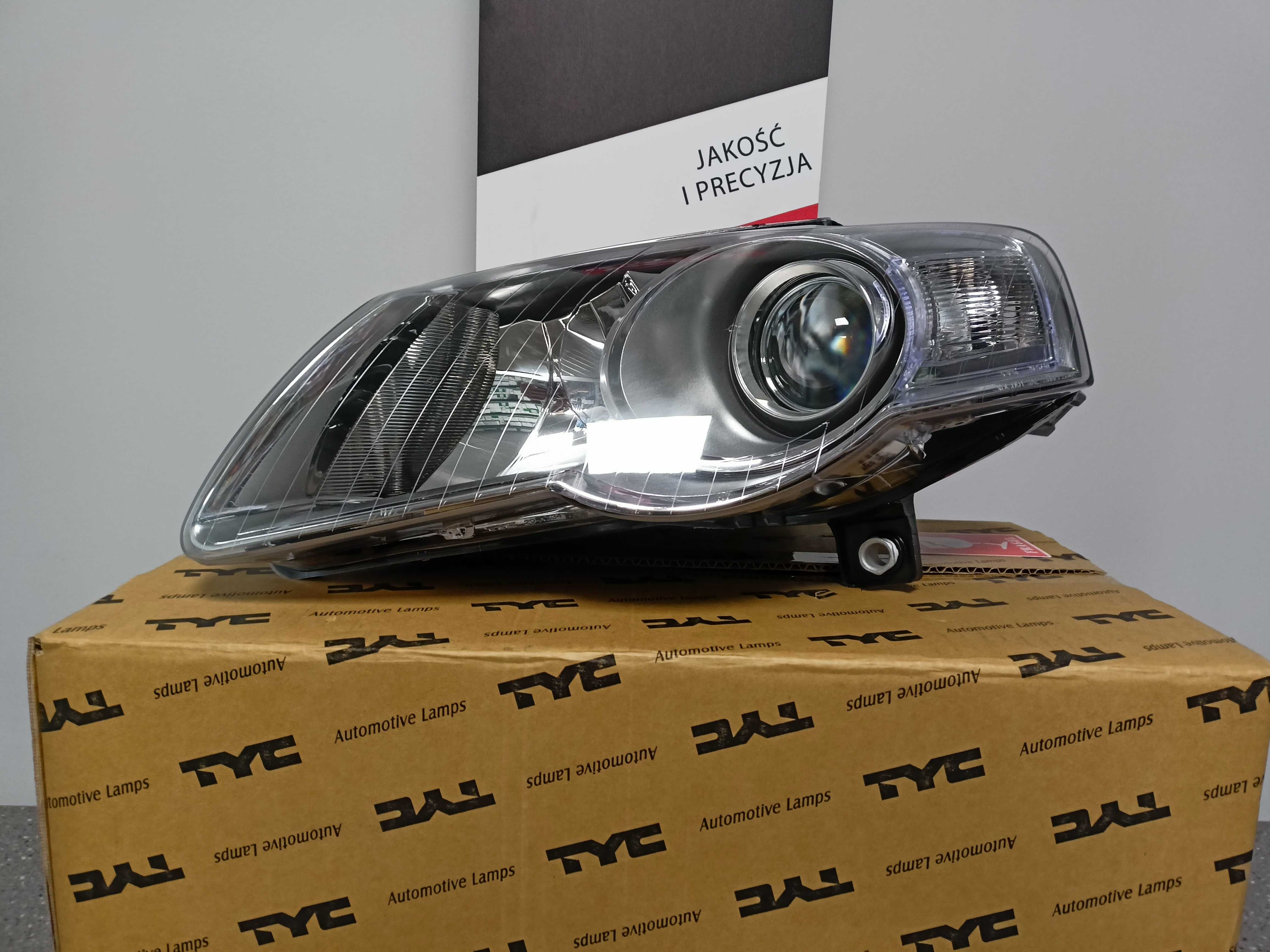 VW Passat B6 05-10 Lampa/Reflektor przód lewy /H7+H7 kpl h7 GRATIS