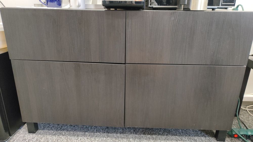 Ikea  Beata komoda kombinacja regałowa 120x42x74