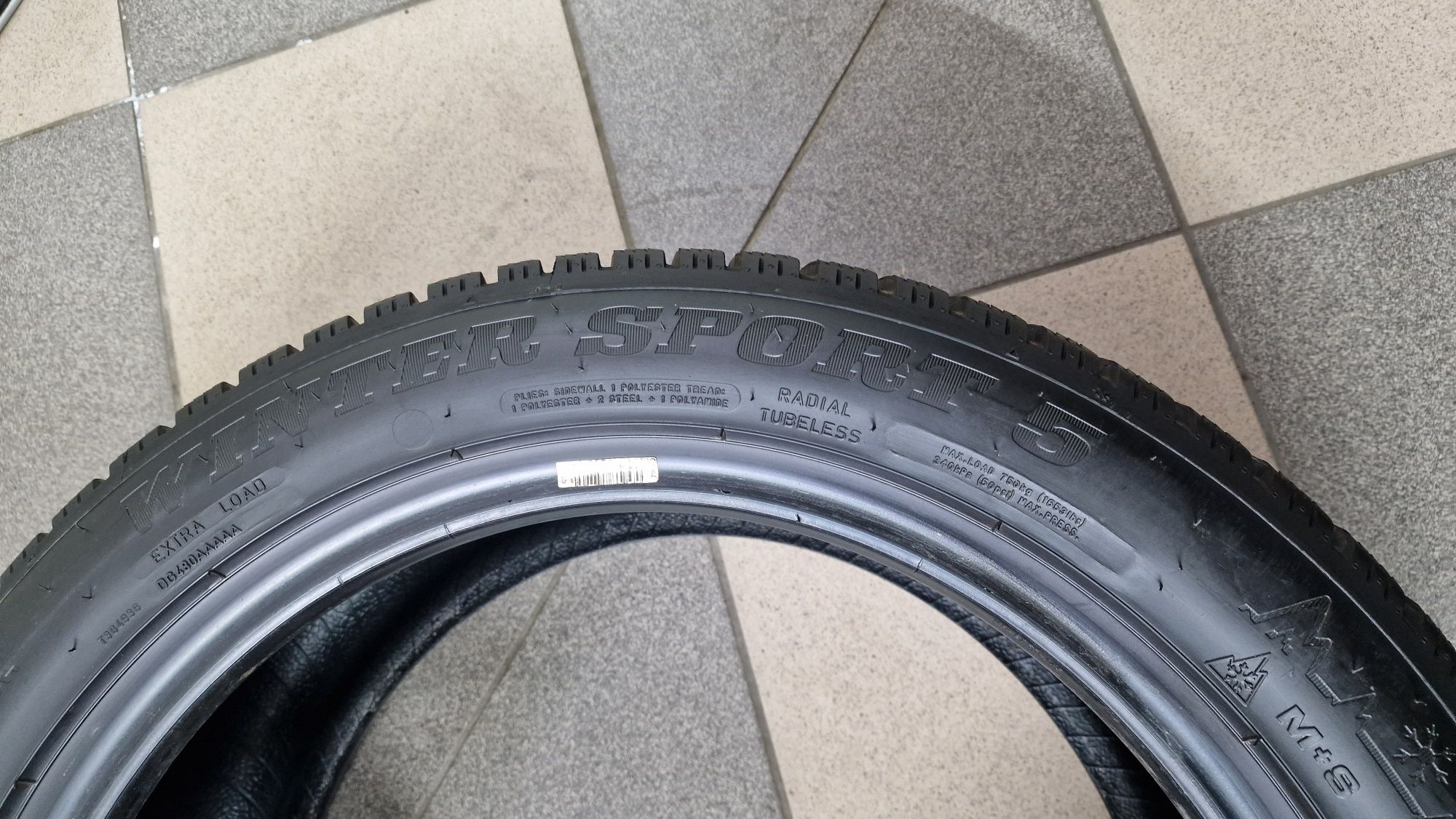 Opona Zimowa Dunlop Winter Sport 5 225/50R17 ,2319 1sztuka