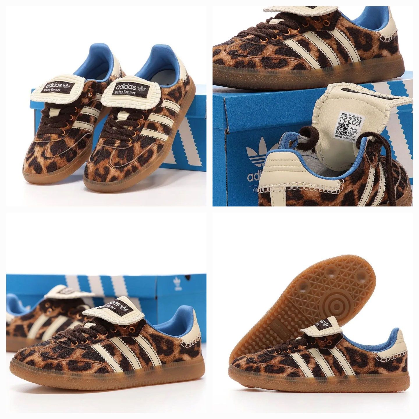 Кросівки р.37 Adidas Samba леопардові Зимові черевики р.37 жіночі