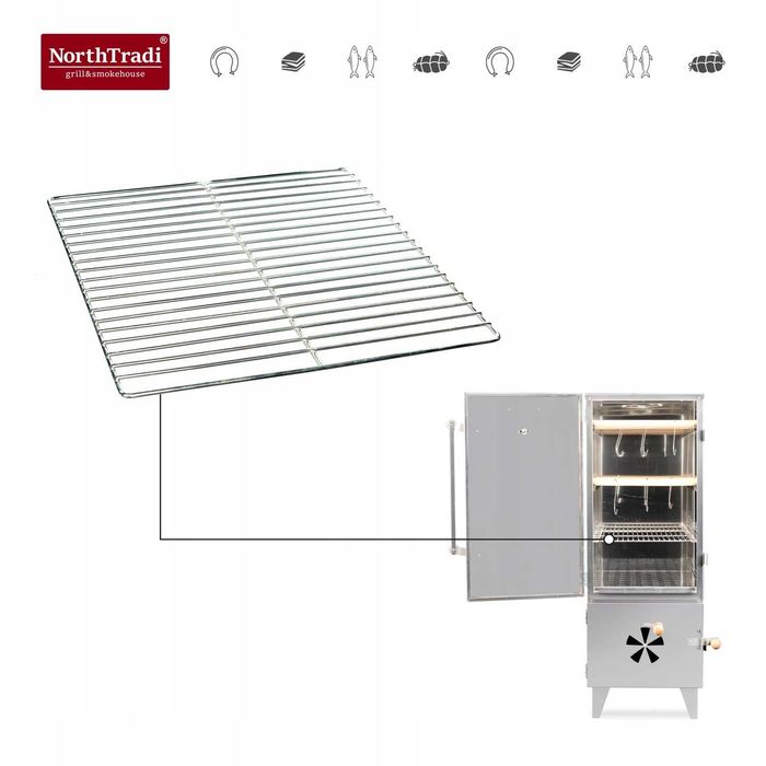 Wędzarnia Ogrodowa Domowa Nierdzewna Zestaw Palenisko INOX Wędzok