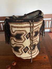 Indiańska oryginalna torba ręcznie robiona przez Indian Wayu, Kolumbia