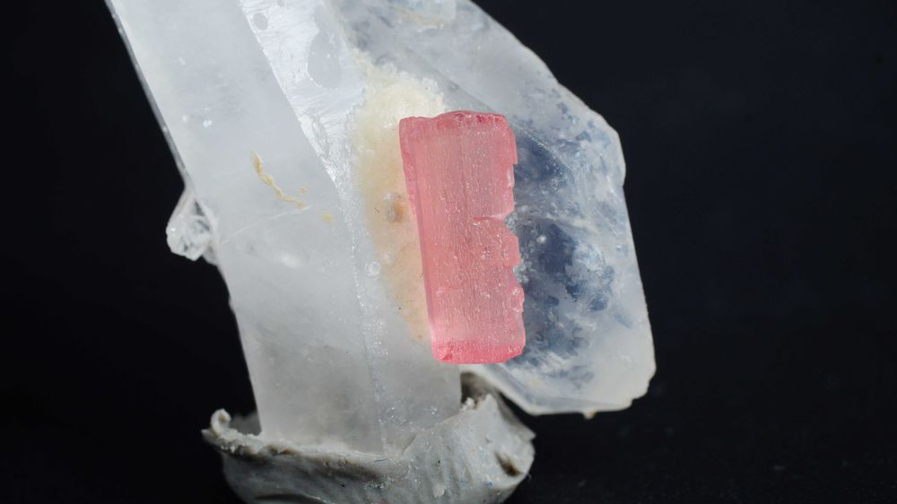 Turmalin Różowy Rubelit na Kwarcu | 9 gr | Minerał Kryształ Kamień