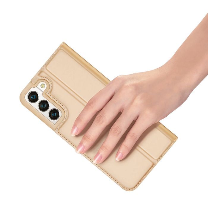 Dux Ducis Skin Pro kabura etui z klapką do Samsung Galaxy S22 złoty