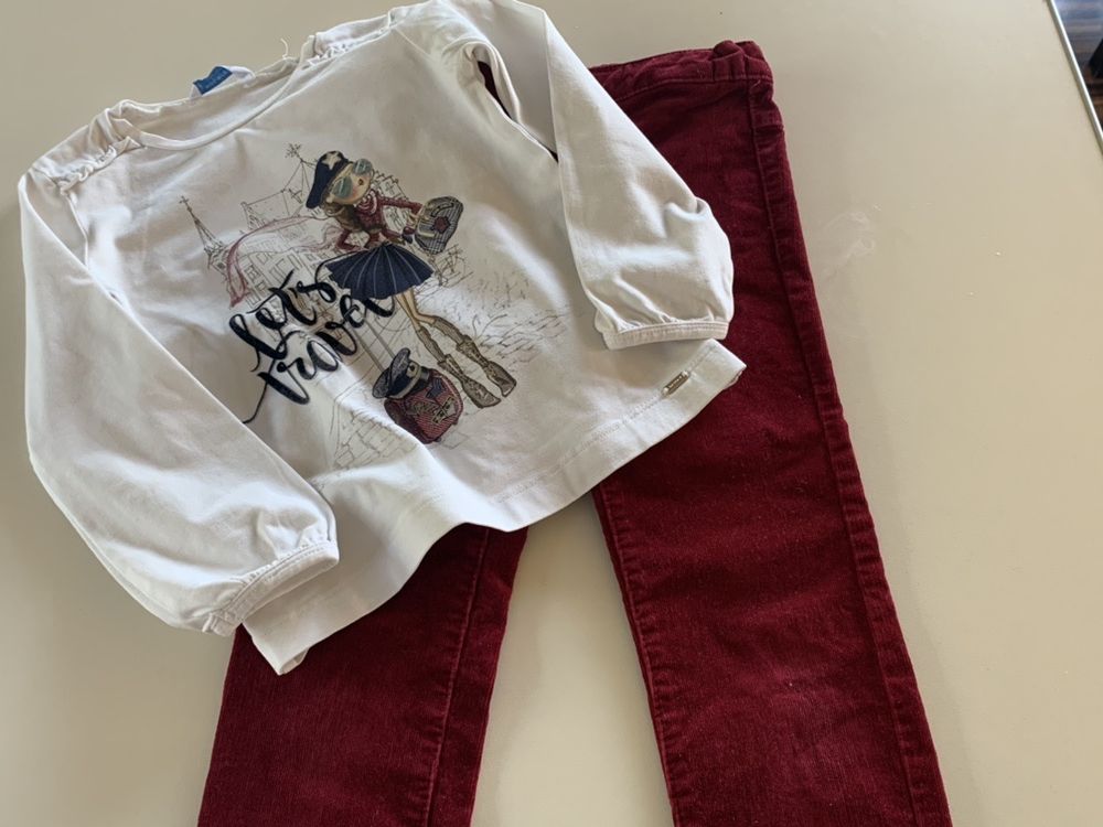 Spodnie bordowe slim fit Reserved
