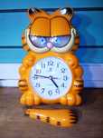 zegar ścienny Garfield z wahadłem vintage bardzo dobry stan