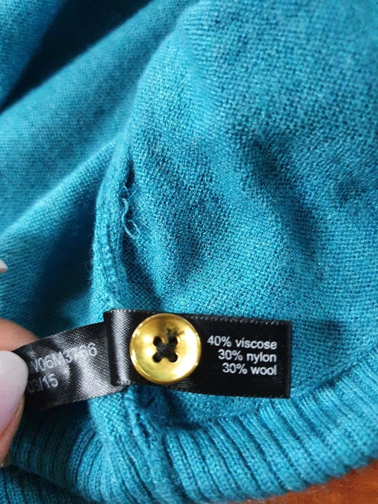 The Limited XS/S sweter zakładany  wełna  wiskoza