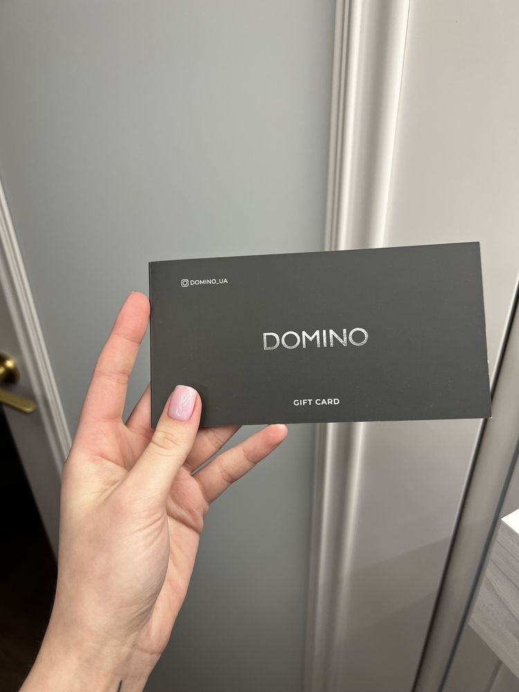 Карта домино domino сертификат на 10000