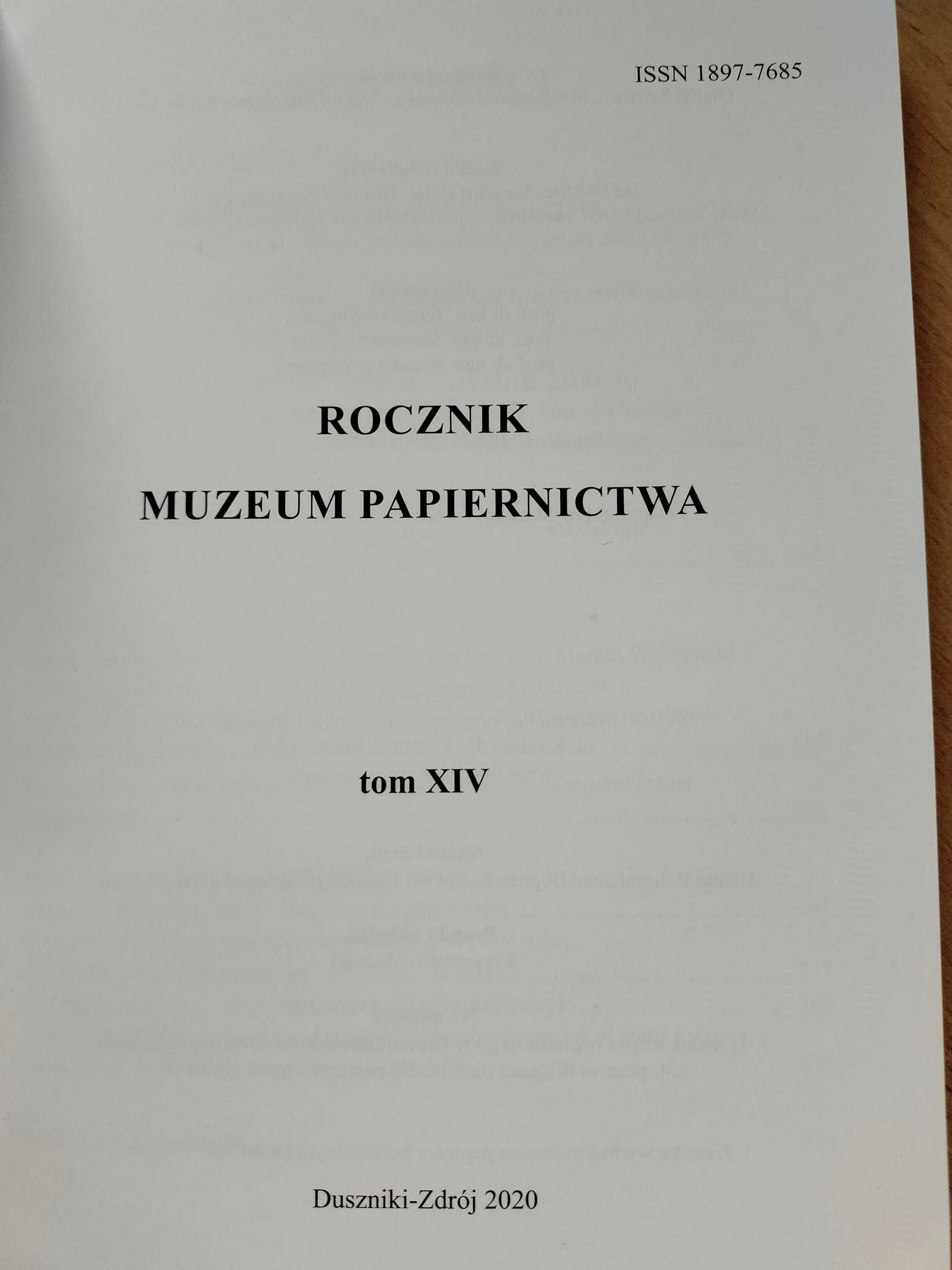 Książka rocznik muzeum papiernictwa