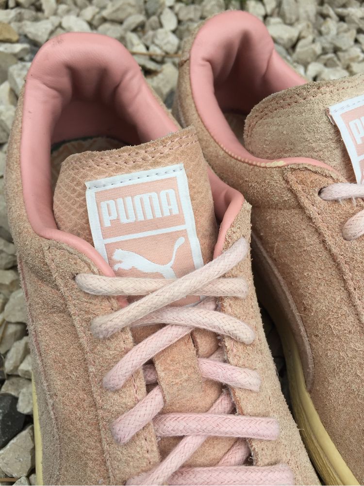 Buty Puma Damskie Dziecięce Różowe Trampki Sportowe Drip Vintage 36