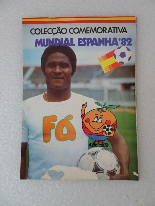 Caderneta de cromos de futebol Mundial de Espanha 82 Fá Eusébio (tem 1