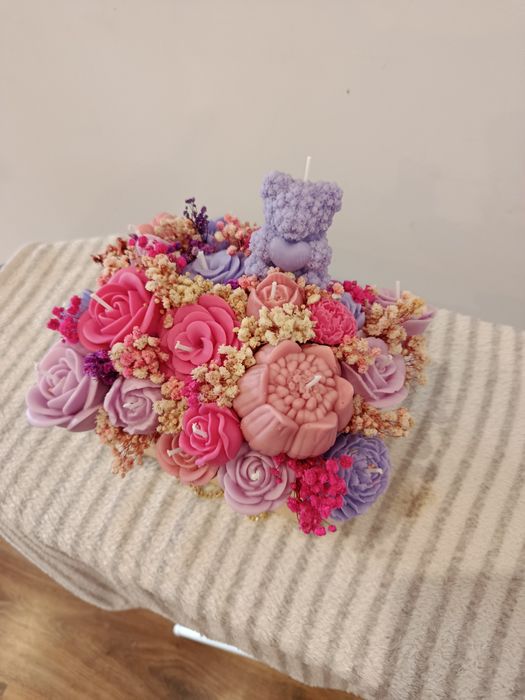 Box świec sojowych w eleganckiej torebce