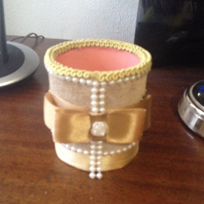 Copo para Canetas ou decoração feito à mão