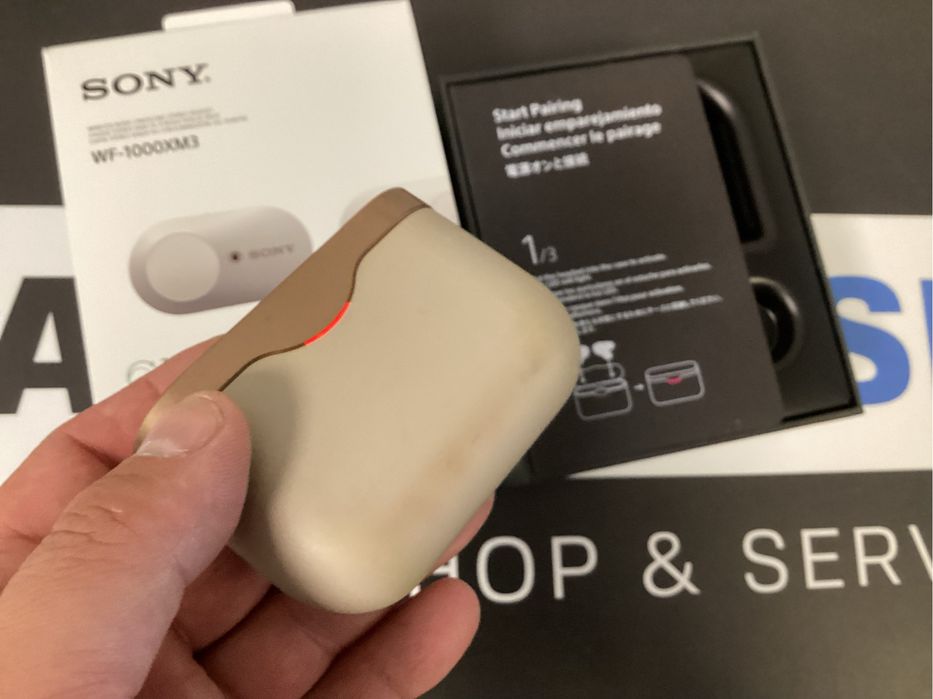 Sluchawki bezprzewodowe Sony WF-1000XM3 Platinium silver noise cancel