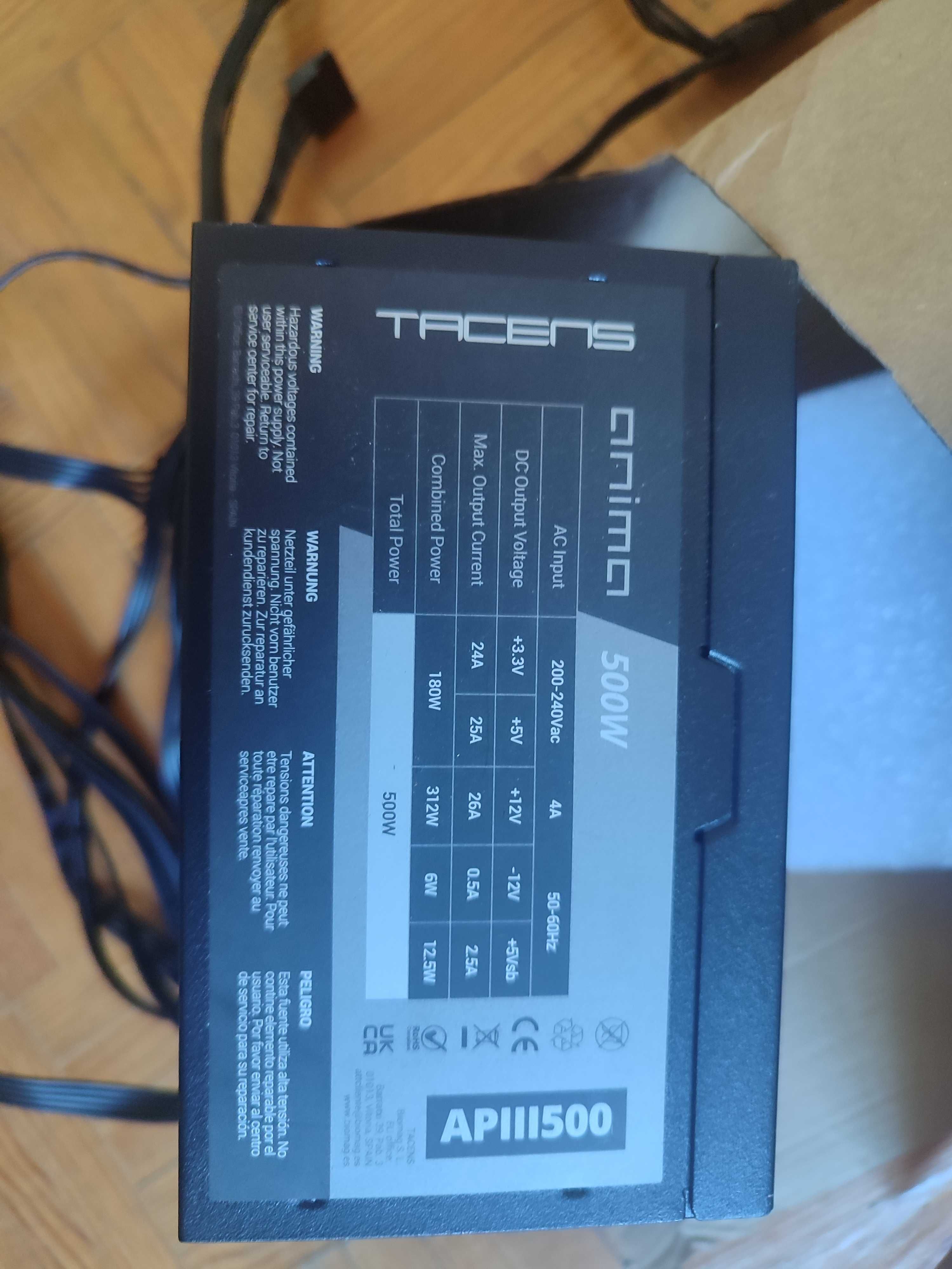 Fonte de alimentação pc 500