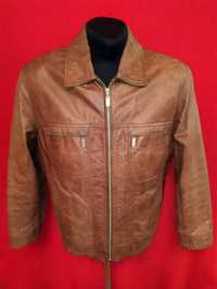 Куртка кожаная Tom Tailor Германия, кожанка деми, р.М, 48-50