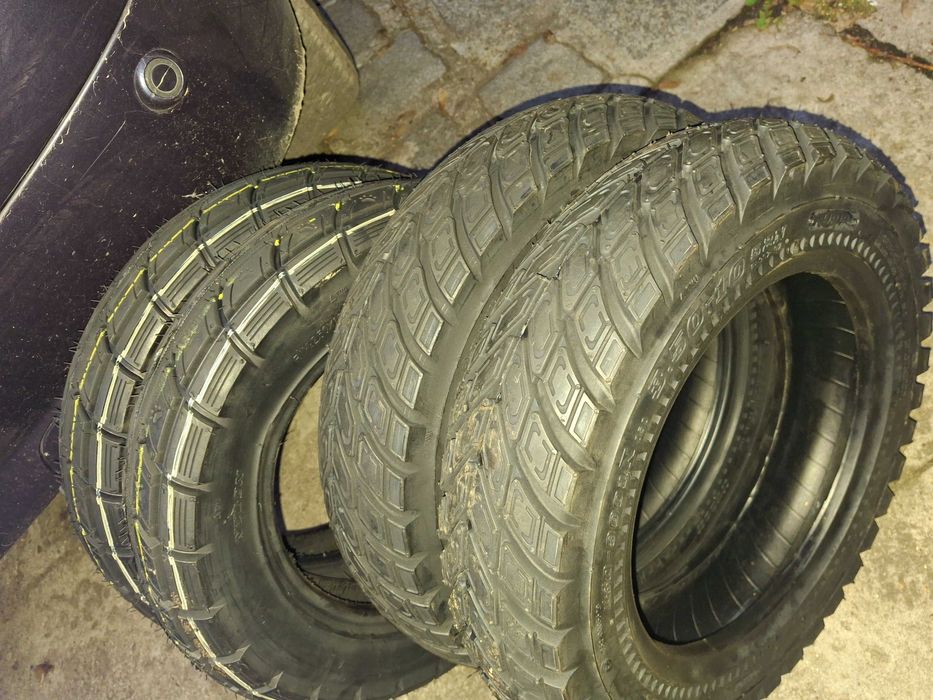 Opony 10 cali do motoru skutera 10x3,5 nowe cena za 4 sztuki zima lato