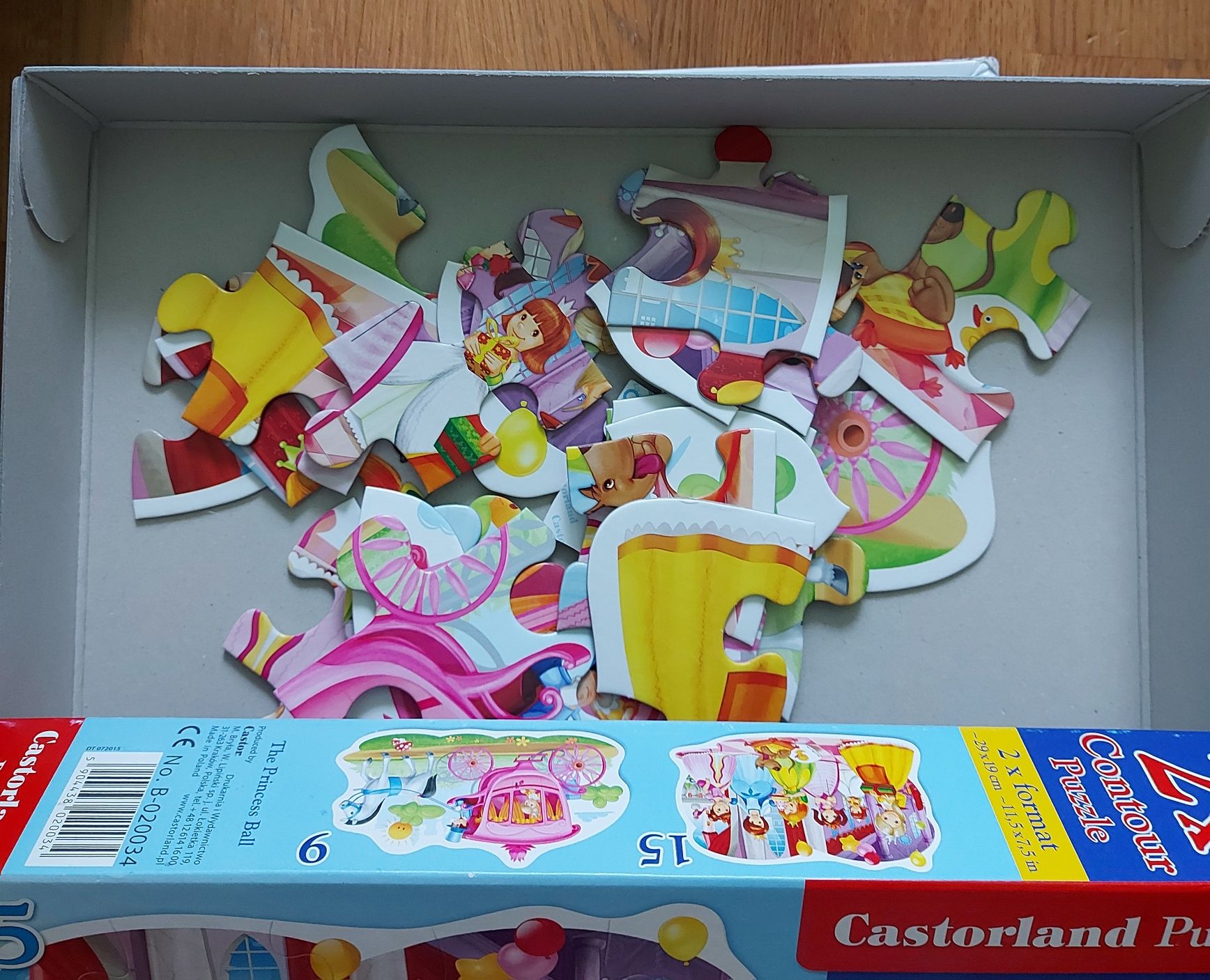 Puzzle maxi 2w1 castorland urodziny księżniczki bal