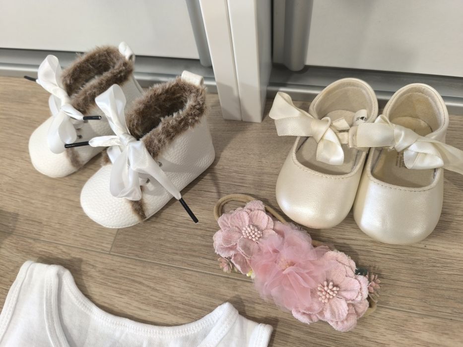 Zestaw na chrzest dla dziewczynki 74