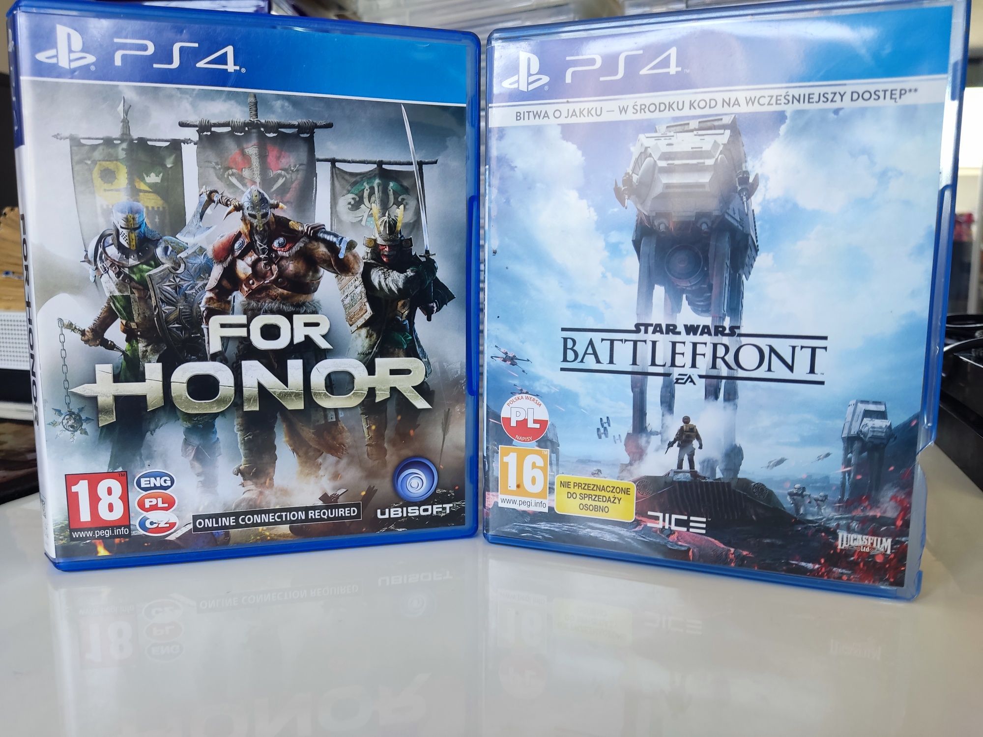 Star Wars Battlefront i For Honor *zestaw 2 gier PL na PlayStation 4