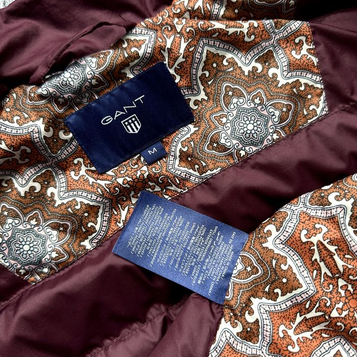 GANT Women’s Down Jacket – Burgundy Quilted Outerwear RRP - 550$