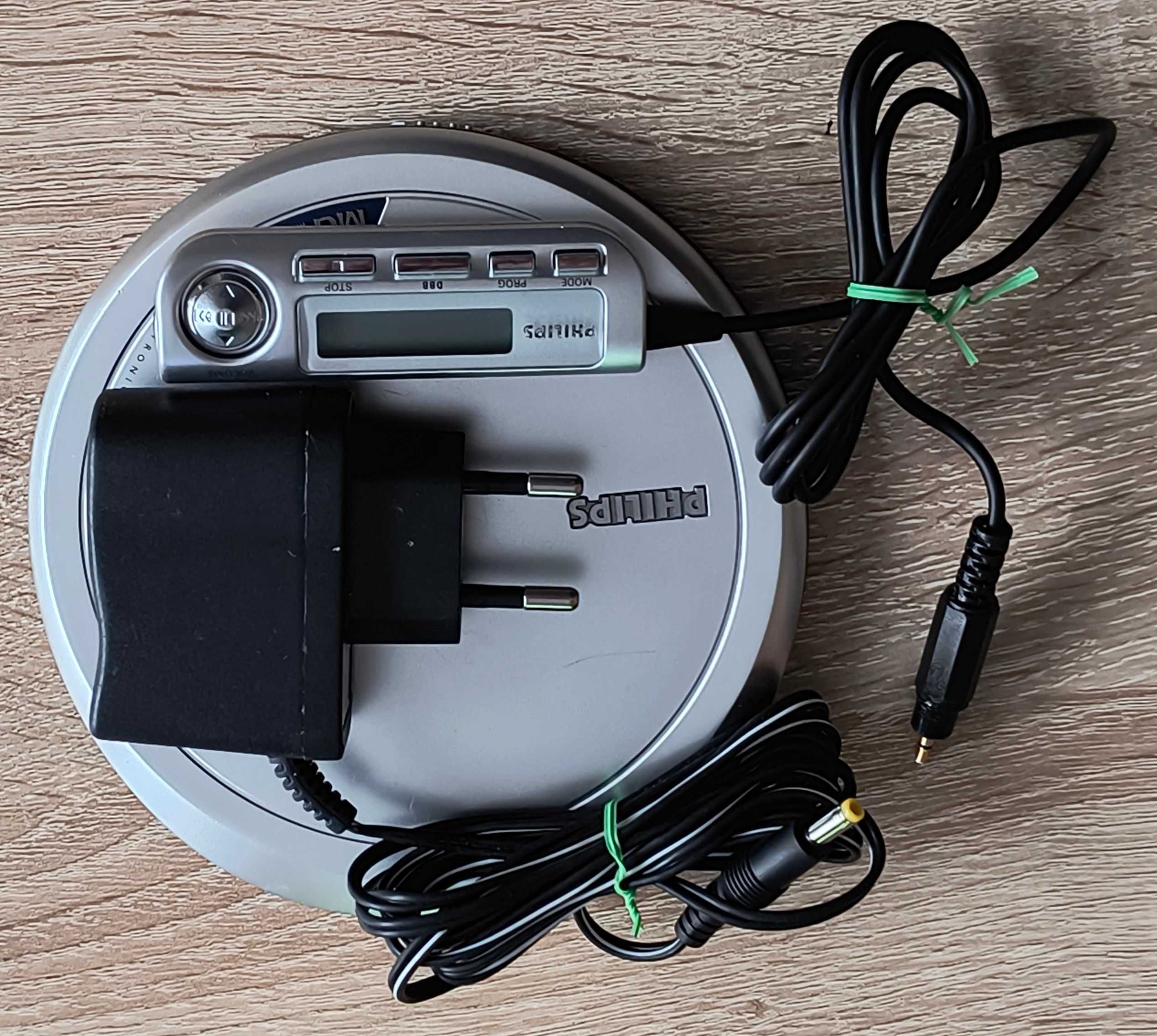 Discman PHILIPS AX7201 audiofilski pilot zasilacz pudełko