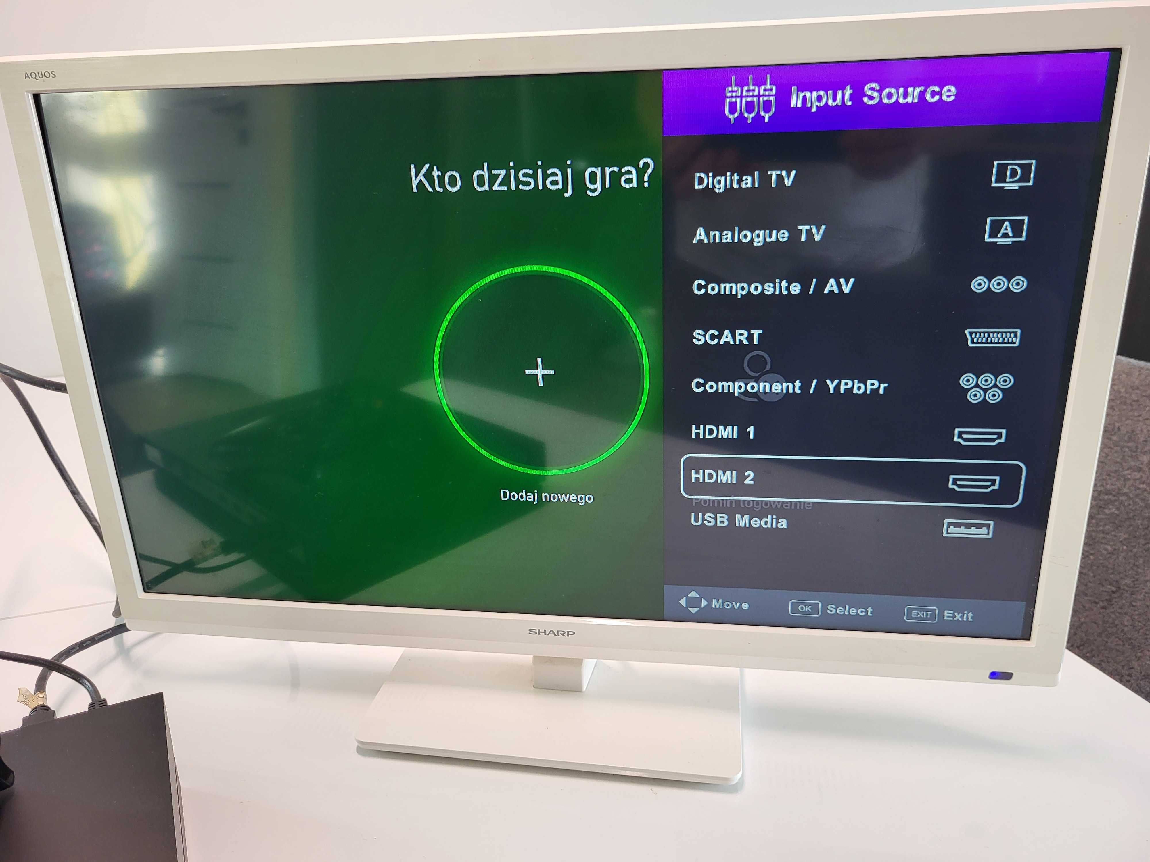 Telewizor Sharp Aquos LED 24 Cale LC24CHE4000EW Biały