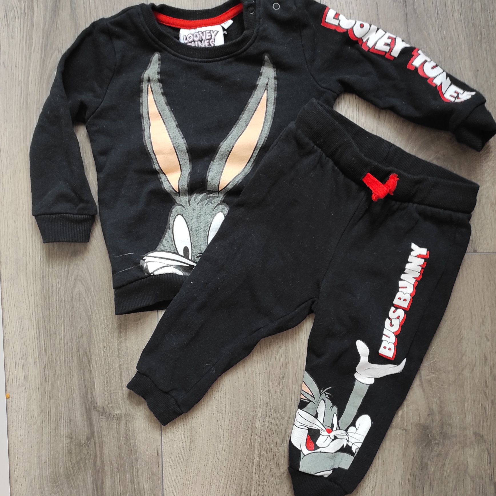 Komplet zestaw dresowy 80 dres Looney tunes