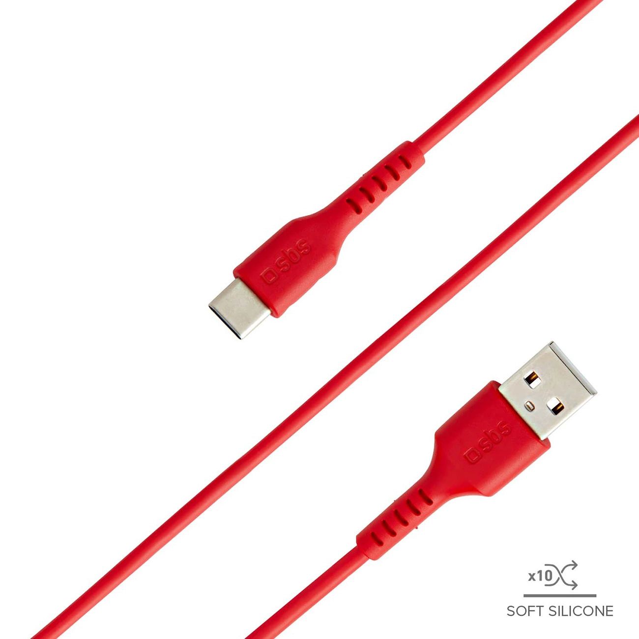 Kabel Sbs Tecablemicroc15R Usb-A - Usb-C 1,5 M - Czerwony