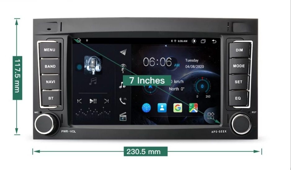 Магнітола VW Volkswagen Transporter T5 Toureg Магнитофон Android GPS