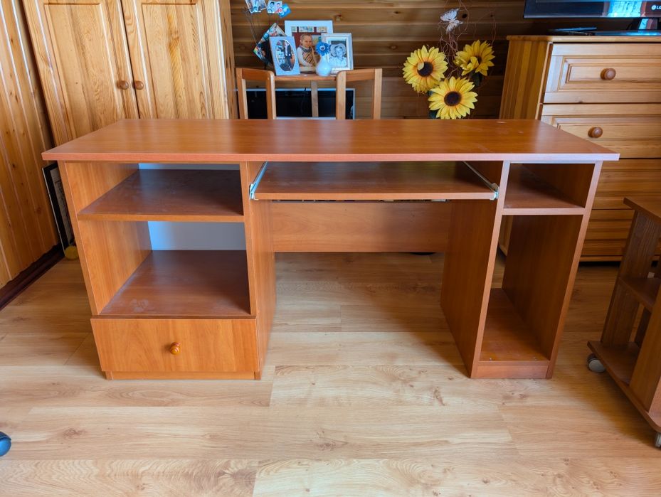 Biurko duże solidne robione na zamówienie 144 cm