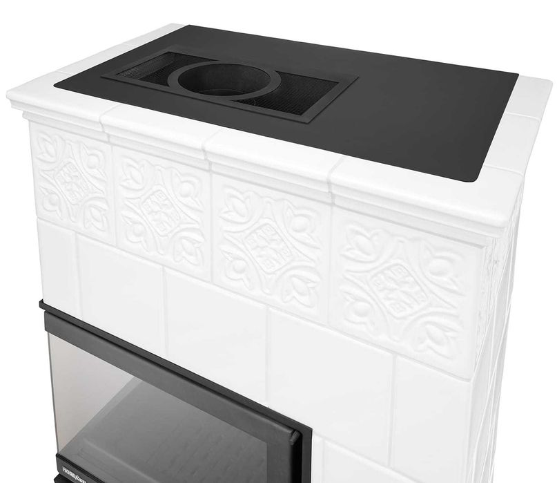 Piec kominek kaflowy narożny koza PORTO biały 13 kW EkoProjekt 2022