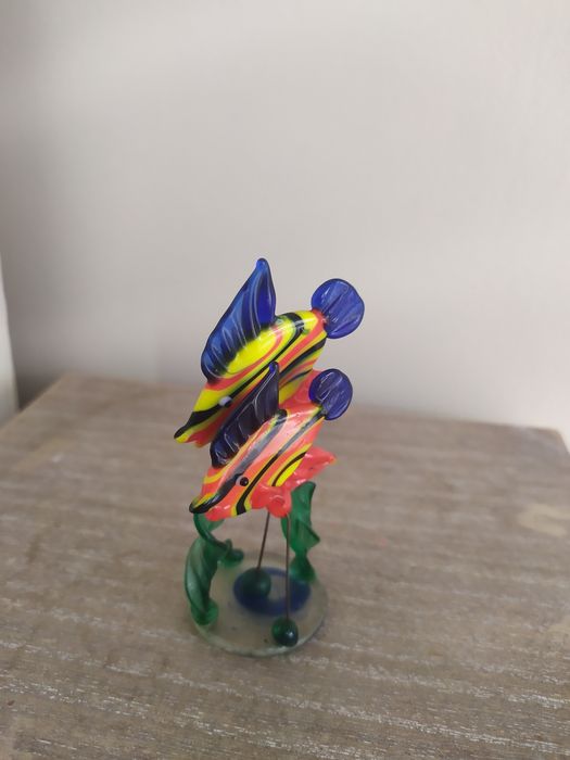 Rybka figurka szkło kolorowe Murano Stylowe starocia